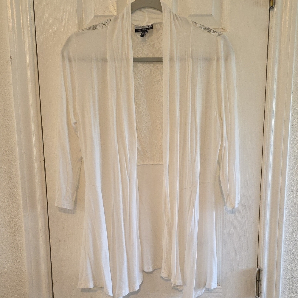 Allison Brittney White Lace Cardigan